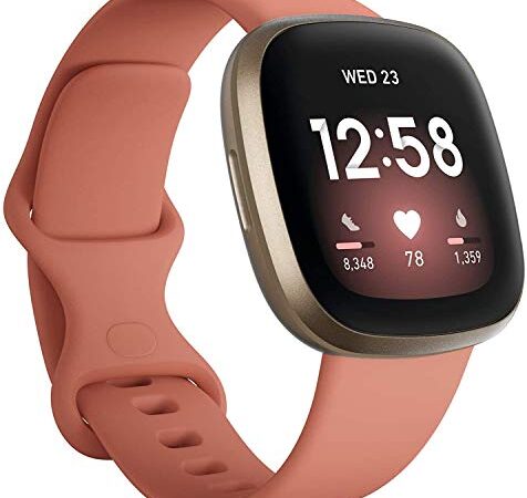 Fitbit Versa 3 - Smartwatch Pink Clay/Gold Aluminum