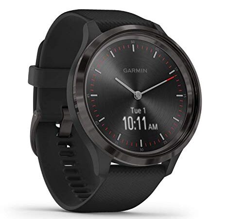 Garmin vívomove 3 – stilvolle Hybrid-Smartwatch mit analogen Zeigern & OLED-Display, Sport-Apps und Fitness-/Gesundheitsdaten, wasserdicht, 5 Tage Akkulaufzeit (Generalüberholt)