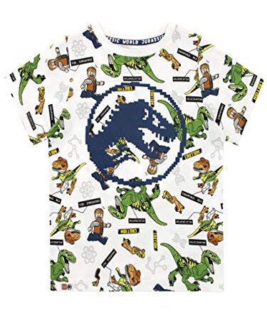 LEGO Jungen Jurassic World T-Shirt Weiß 122