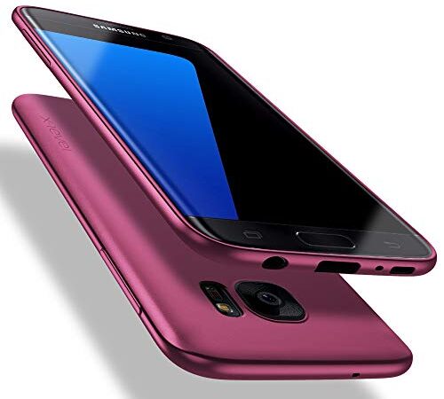 X-level Samusung Galaxy S7 Hülle, [Guardian Serie] Soft Flex Silikon Premium TPU Echtes Telefongefühl Handyhülle Schutzhülle für Samsung Galaxy S7 Case Cover - Weinrot