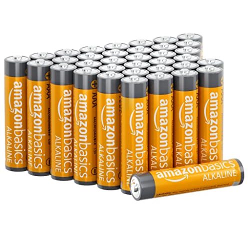Amazon Basics AAA-Alkalibatterien, leistungsstark, 1,5 V, 36 Stück (Aussehen kann variieren)