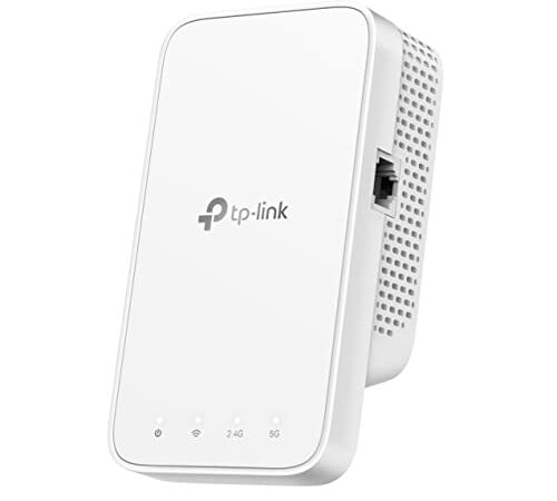 TP-Link RE230 WLAN Verstärker Repeater AC750 (433MBit/s 5GHz + 300MBit/s 2,4GHz, App Steuerung, Signalstärkeanzeige, kompatibel zu allen WLAN Router, AP Modus)weiß