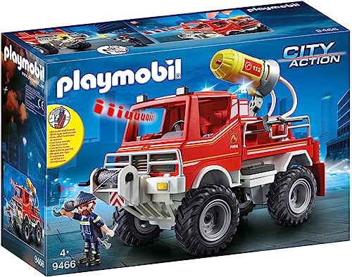 PLAYMOBIL City Action 9466 Feuerwehr-Truck mit Licht- und Soundeffekten, +4 Jahren